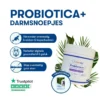 Probiotica voor honden in een pot van het merk Suppdog met gratis ebook sticker